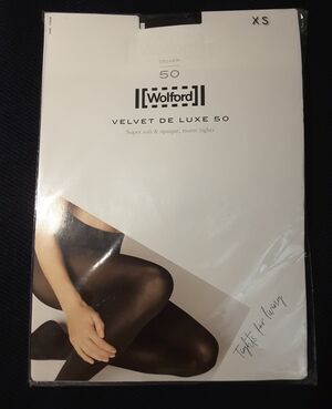 Wolford Velvet De Luxe 50 Tights - Black Size XS